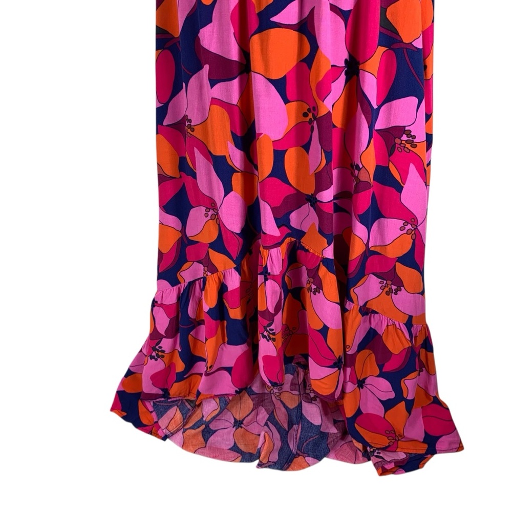 ABEL THE LABEL Vibrant Pink and Orange Women's Dress size small - Picture 11 of 16